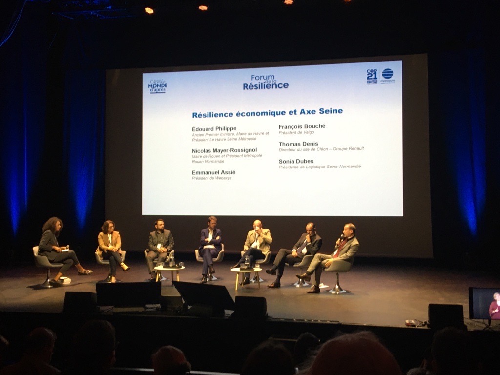 [Forum de la #Résilience] Merci à <a href="/NicolasMayerNMR/">Nicolas Mayer-Rossignol</a> pour son invitation. <a href="/francois_bouche/">francois bouché</a> intervient durant cette table ronde aux côtés d'<a href="/EPhilippe_LH/">Edouard Philippe</a> 

Un forum organisé par <a href="/MetropoleRouenN/">Métropole Rouen Normandie</a>, en partenariat avec <a href="/lemondefr/">Le Monde</a>
