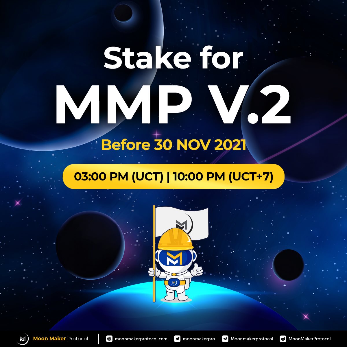 MegapadDeFi's tweet photo. The new Megapad coin will be launched real soon! MMP holders can stake their MMP to switch from MMP to the shiny new MEP.
https://t.co/vunBJ1l3cZ
#MoonMakerProtocol #MMP #Launchpad #IMO #Crypto #DeFi https://t.co/DfLq6WAvJt