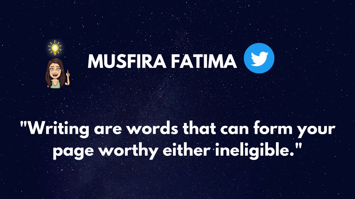 MusfiraFatima10's tweet photo. What is the writing value? ๐
#writing #content #writingcommunity #100daysofwriting #linkedinwriting #socialemedia https://t.co/dHEIMRe7WJ