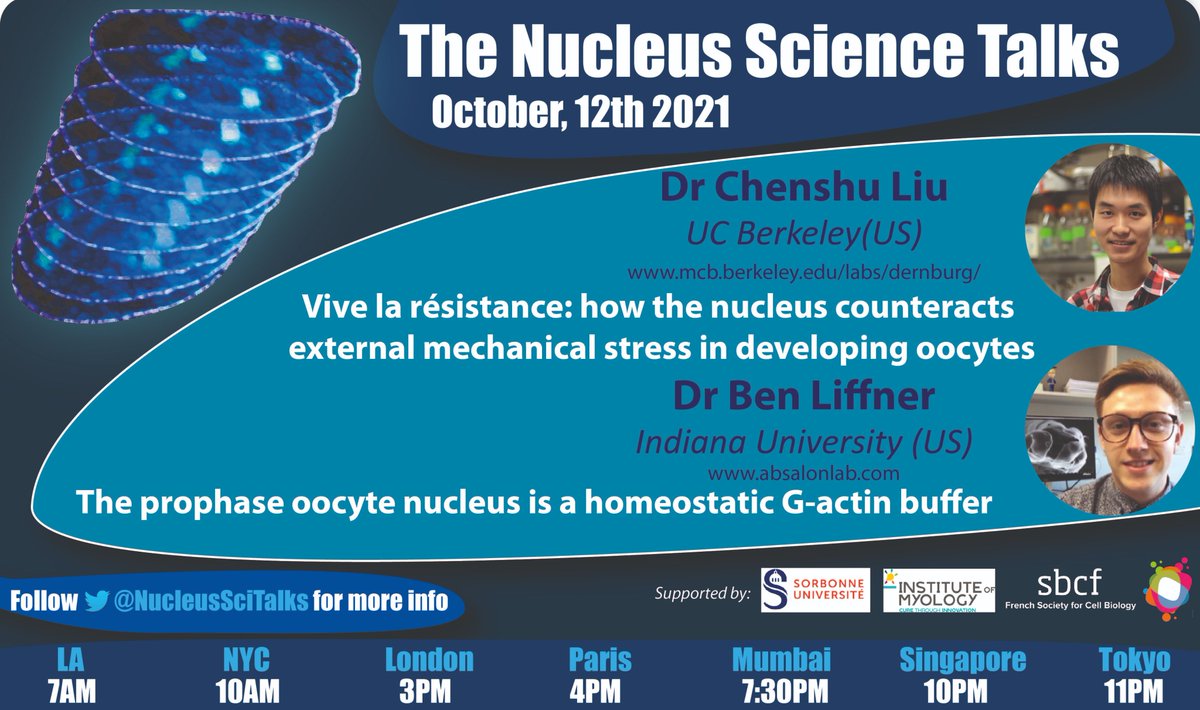 Nex Tuesday at 4PM CET, <a href="/ChenshuLiu/">Chenshu Liu</a> from the @adernburg lab and <a href="/LiffnerBen/">Ben Liffner</a> from <a href="/sabrina_absalon/">Sabrina Absalon</a> lab will be presenting! Zoom link on our Slack.