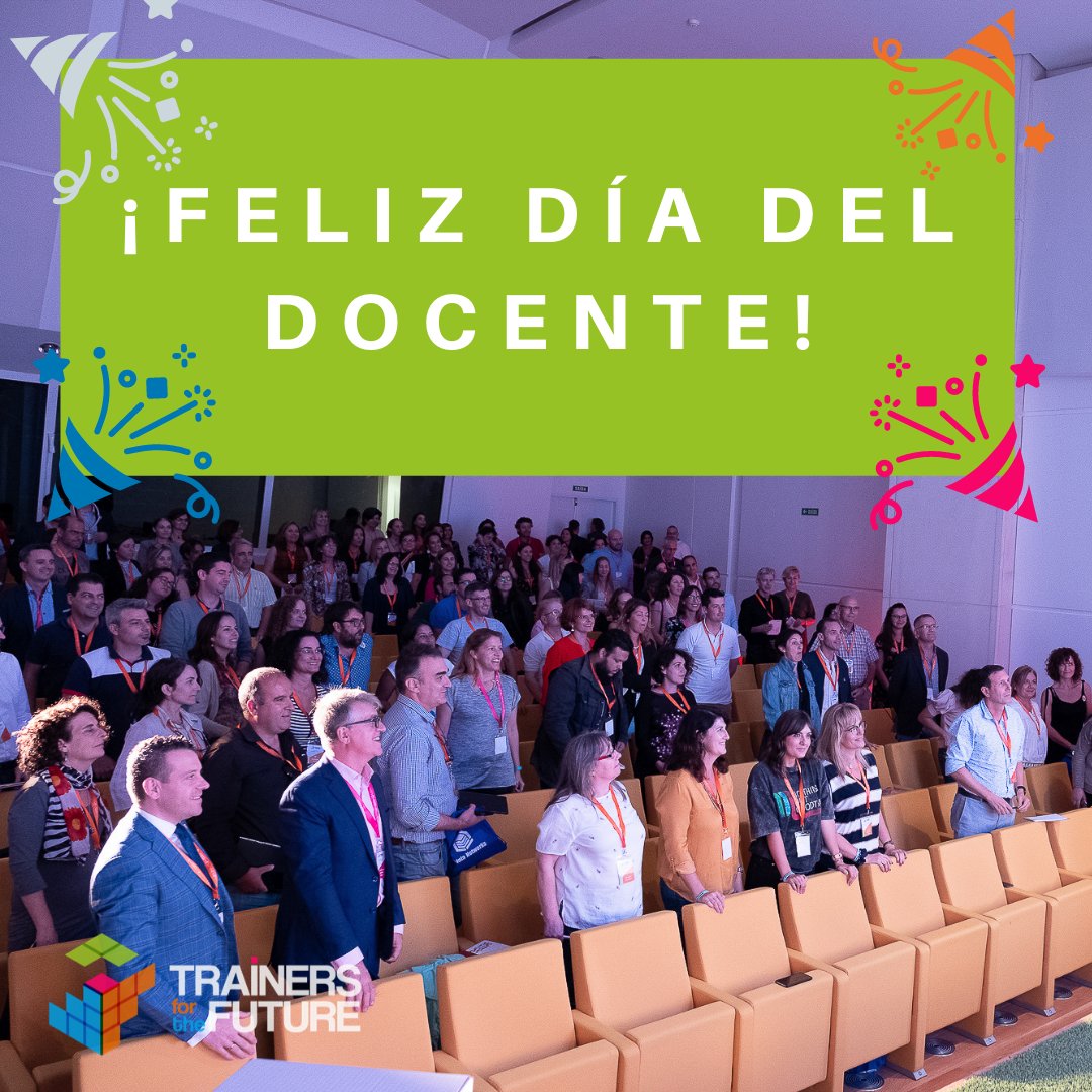 Trainers4Future's tweet photo. ¡FELIZ DÍA DEL DOCENTE! IV Congreso Nacional de Formadores, Trainers For The Future. El 12 y 13 de noviembre en la Cidade da Cultura de Santiago de Compostela.  https://t.co/DqY580yOEL 

#formadores #congresodeformadores #congreso #adapt #adaptlearning #herramientas https://t.co/NMfEpQ12oB