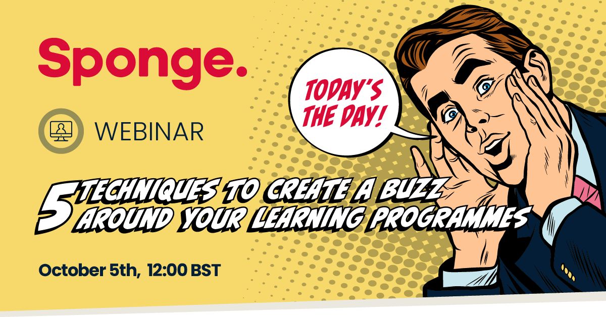 🔔Today is the day!🔔

It’s not too late to register for our webinar with 
<a href="/YourLPI/">The LPI</a> today at 12 noon! 

Join us in discussing ‘5 Techniques to Create a Buzz Around Your Learning Programmes’ that have proved to make a real difference. 

Register here: hubs.li/H0Yx83b0