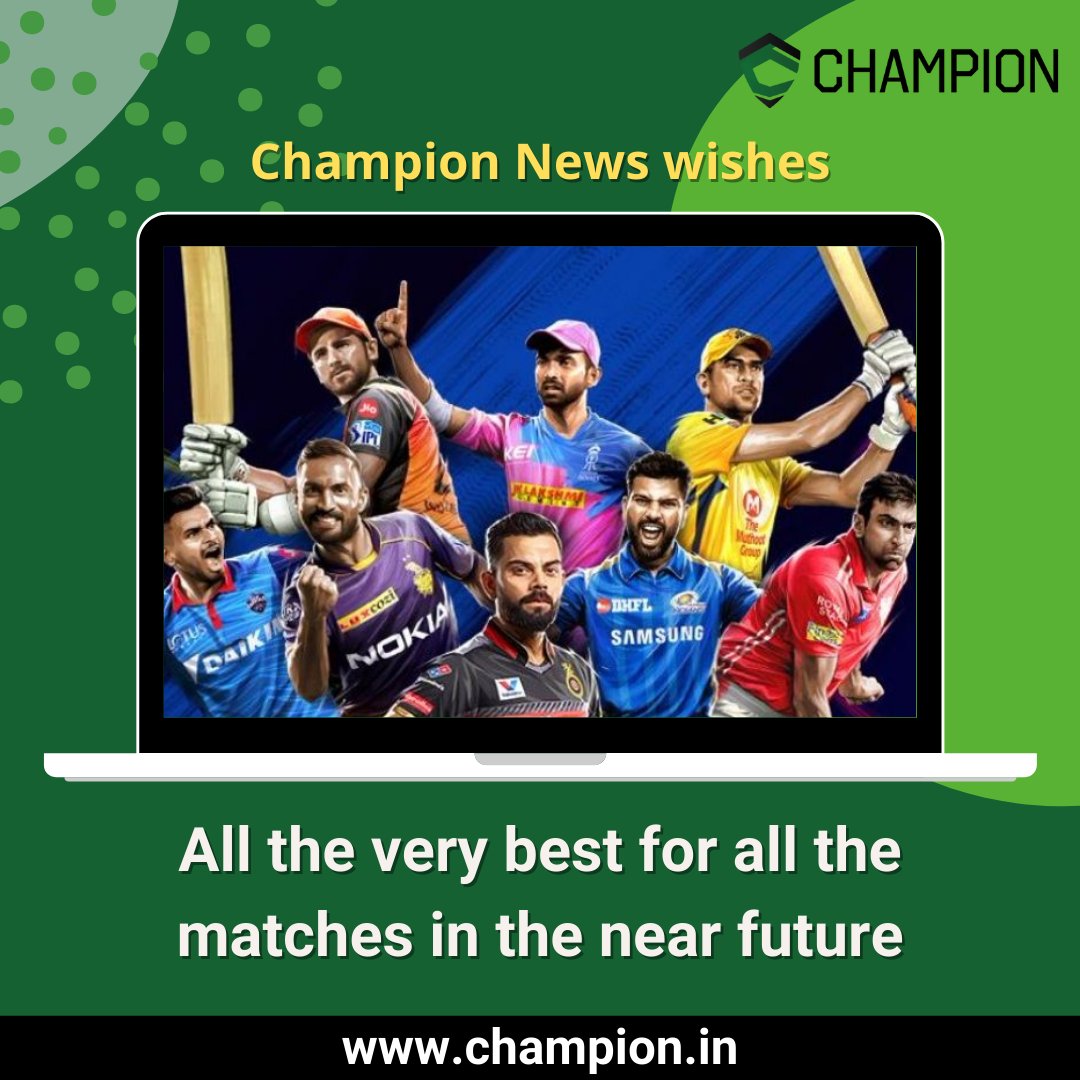 GoChampion4's tweet photo. Champion team wishes the whole team all the very best for future matches. #champion #sports #sportsperson #cricket #cricketteam #cricketlover #ipl #matches #championteam https://t.co/yEFHesJT8F
