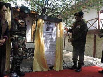 THE HERITAGE ABODE'
Remembrance of Braveheart 
Heritage Abode of Late Col Chhewang Rinchen, MVC Bar and SM at #Sumur Village, #Nubra Valley was inaugurated by Lt Gen YK Joshi, #Fire&FuryCorps on 05 Oct 19 #SaveBuxwahaForest #WWERaw #Gmail #MyUniverseNo1onHot100 
#ParmarthiDiwas