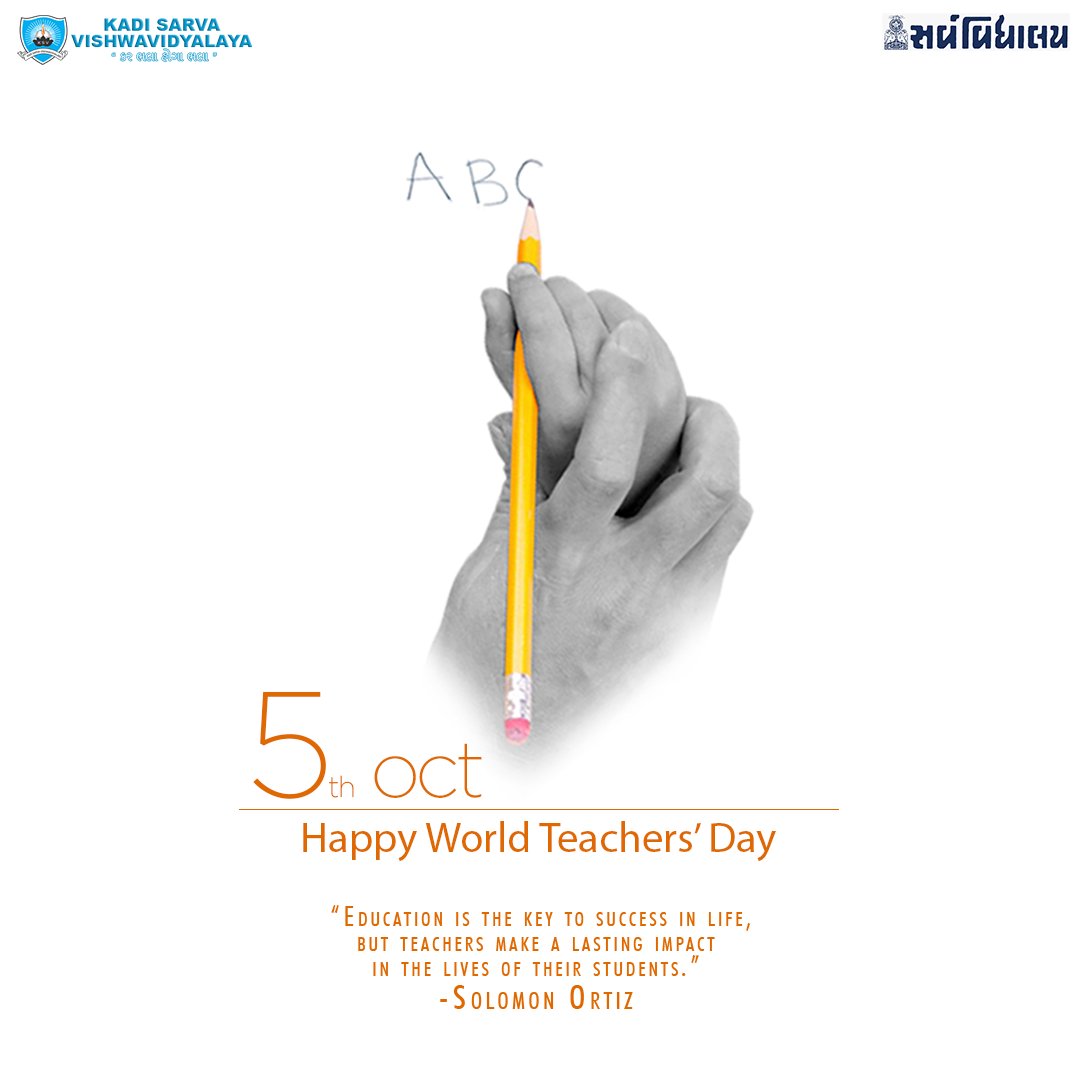 When you dreamt to conquer the world in your own way there was some human long ago, who was the first one to say "YOU CAN MY CHILD"!!
I KNOW YOU ARE THAT TEACHER TODAY.
#svkm #ksvuniversity #WorldTeachersDay2021