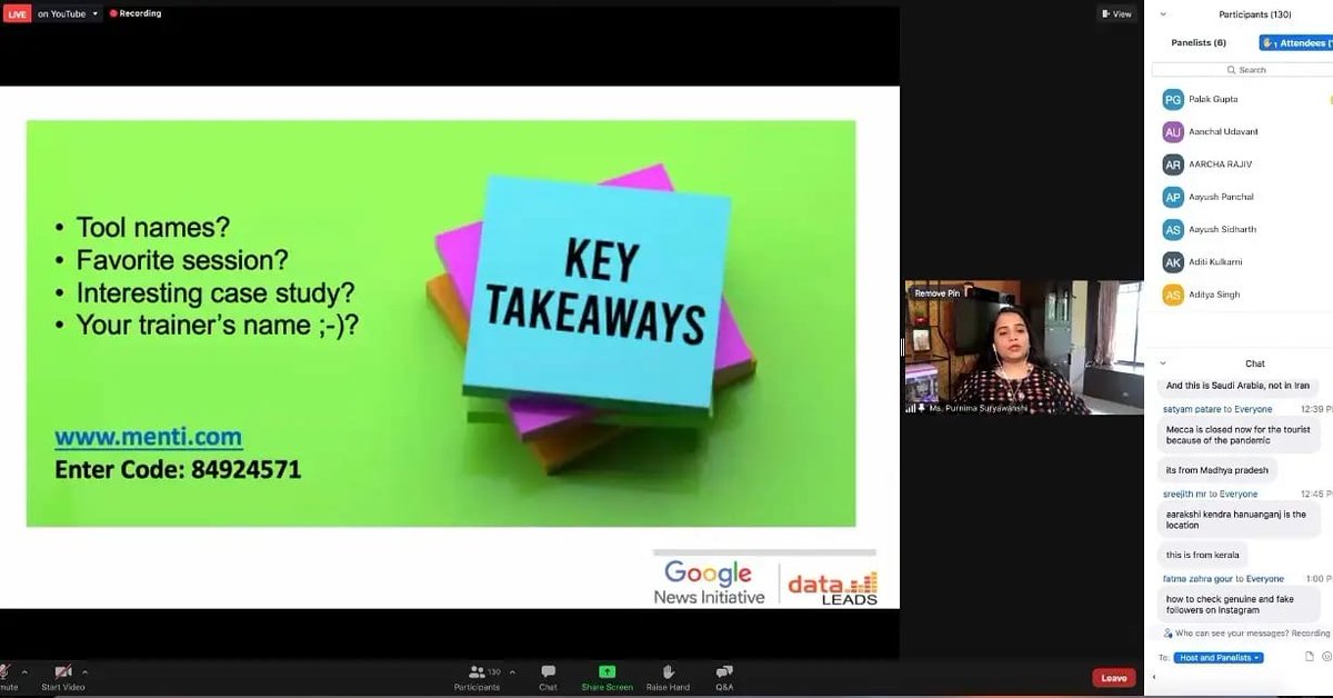 #AmityUniversityMumbai had organized an engaging session on "Fighting #FakeNews &amp; #Misinformation and Identification of Fake News" for our responsible students, led by <a href="/ipurni/">Purnima Suryawanshi</a>, a Trainer <a href="/GoogleNewsInit/">Google News Initiative</a>. We are grateful to her for sharing her insights.
<a href="/data_LEADS/">DataLEADS</a> 

#GNIINDIA