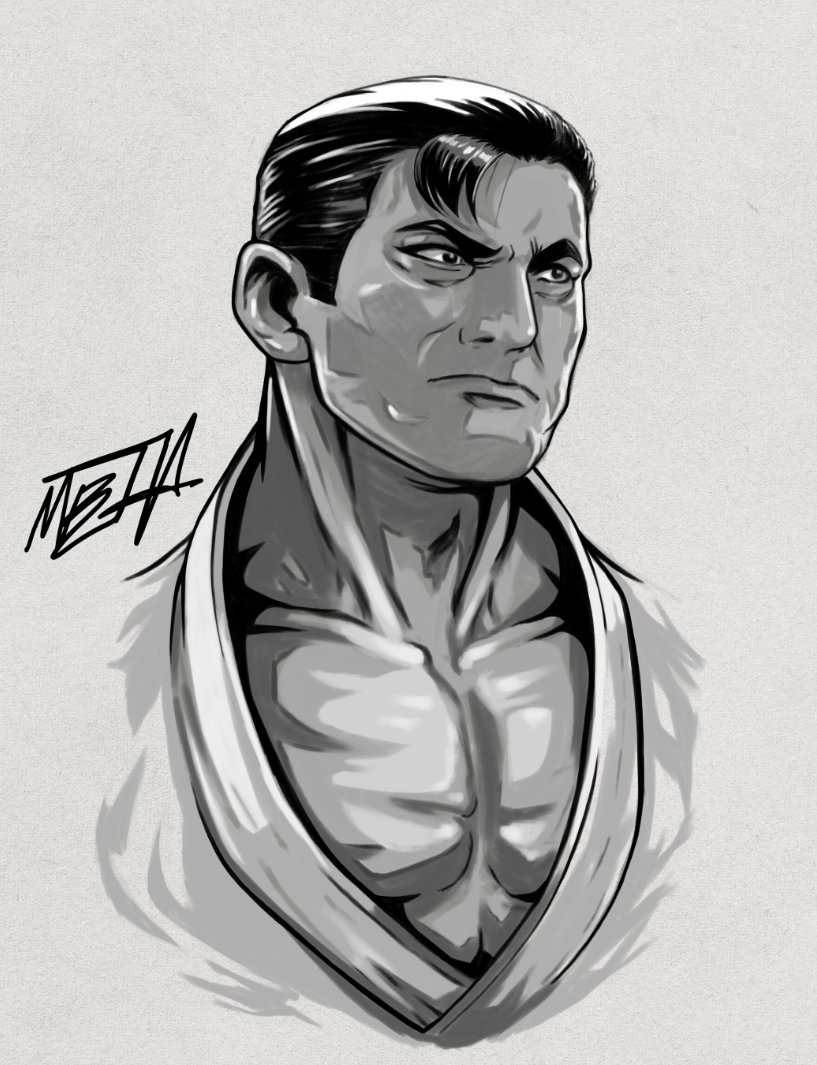 Meta_Abe's tweet image. New Sketch!! I missed the weekend but I tried to make up for it tonight. A character MIA in the new KOFXV but still a classic, Takuma Sakazaki #KOFXV