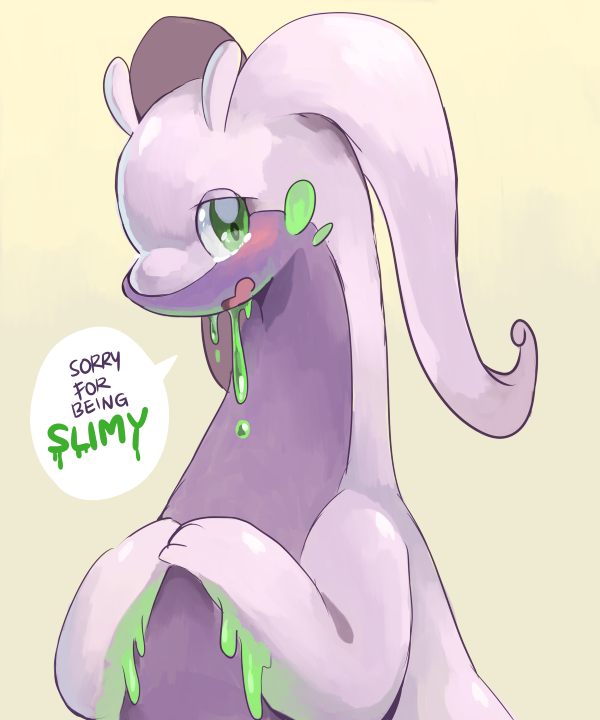 Slime Un tierno goodra que le gusta abrazar aunque deja un poco sucio a tod...