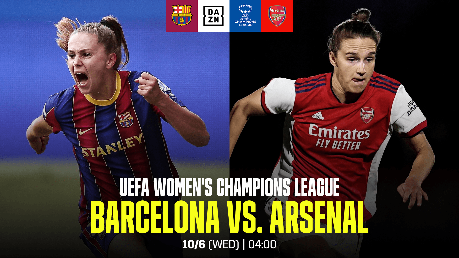 Dazn Japan 欧州女王の座を懸けた 新たな戦いが始まる 岩渕真奈 が所属するアーセナルは 前回女王の バルセロナと激突 Uefa女子チャンピオンズリーグ バルセロナ アーセナル 10 6 水 4 00 Live On Dazn Wchampionsleague