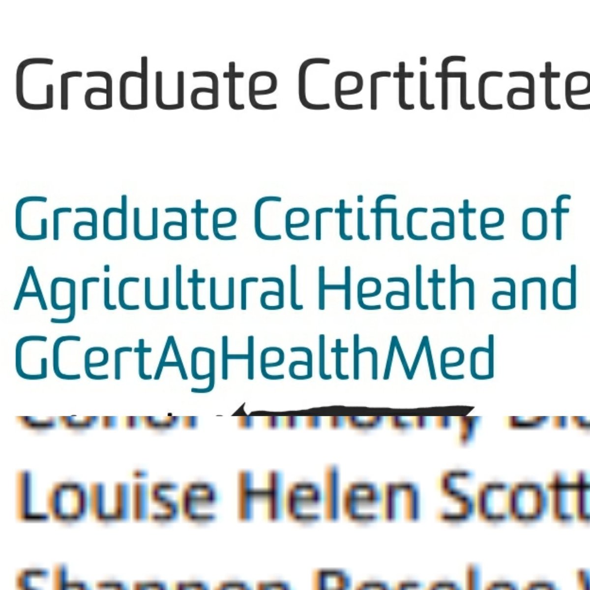 Louise Scott (@louisehscott) on Twitter photo Today is "in absentia" graduation day. Thank you to everyone who has supported, taught & encouraged me. Hopefully one day we will be able to pose with navy gowns with ivory silk 'medicine' trims #Deakingrad #ruralhealth #agriculture #farmerhealth #postgraduate <a href="/FarmerHealth/">The National Centre for Farmer Health</a> Today is "in absentia" graduation day. Thank you to everyone who has supported, taught & encouraged me. Hopefully one day we will be able to pose with navy gowns with ivory silk 'medicine' trims #Deakingrad #ruralhealth #agriculture #farmerhealth #postgraduate <a href="/FarmerHealth/">The National Centre for Farmer Health</a>