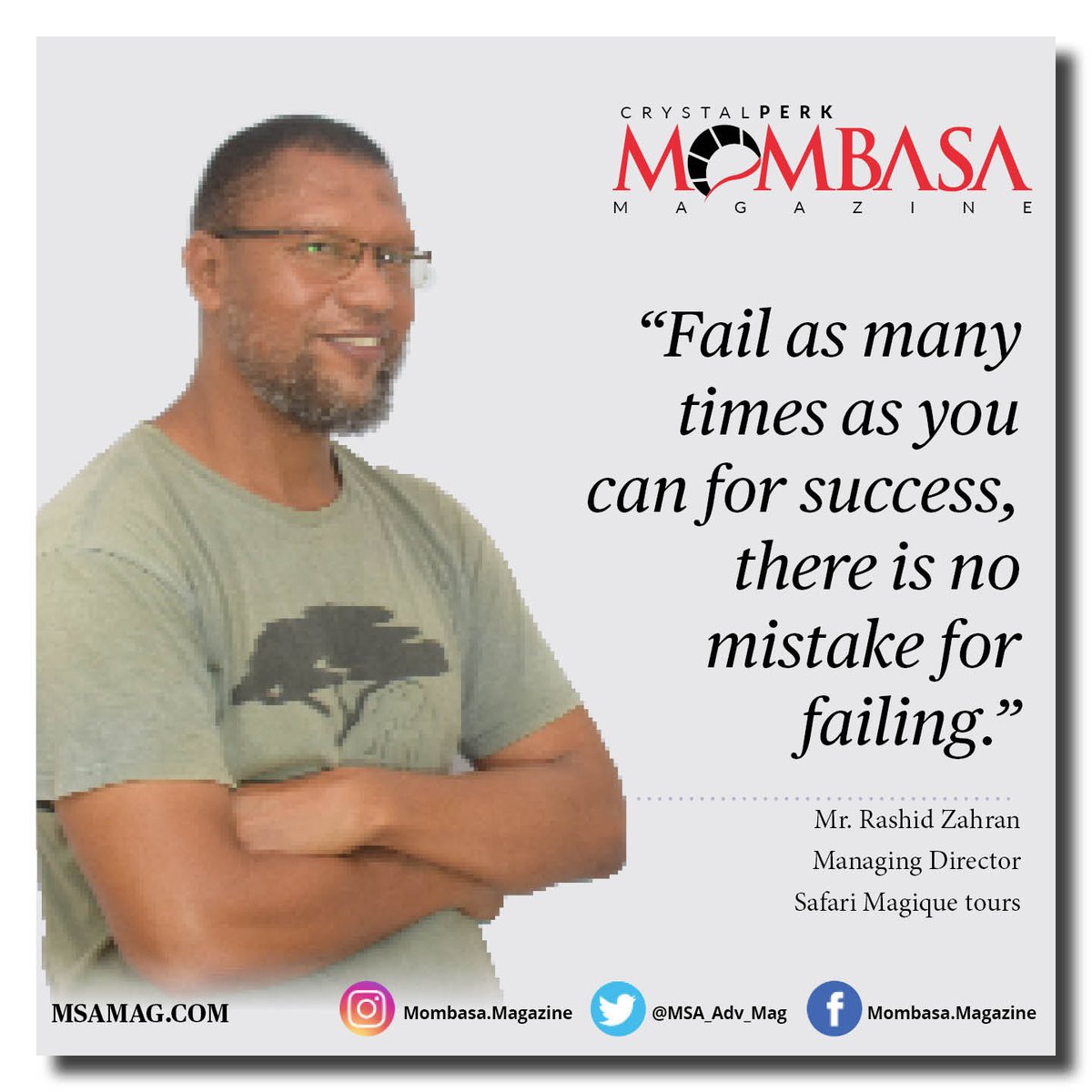 WeAreCIRMI's tweet photo. Failing is a component of healthy risk-taking and learning. Intellectual failures can provide valuable feedback and great, new knowledge that can help a business succeed in the future.
Call us 0734 410 460 or email us on info@crystalperk.com
#crystalperk #smallbusinessgrowth https://t.co/1Erxslto5W
