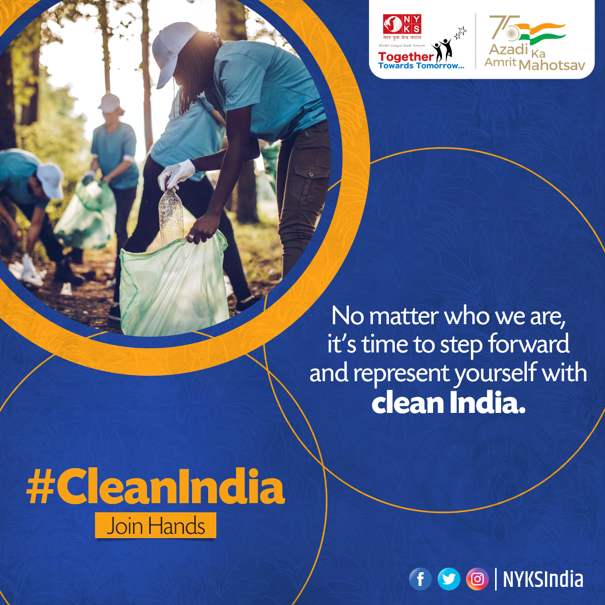MYBharatHQ's tweet photo. Its time to represent yourself, Corporate offices Contribute to Clean India Program.

#CleanIndia #SwachhBharatMission #India #CollectPlastic #RemovePlastic https://t.co/eei75qoGTo