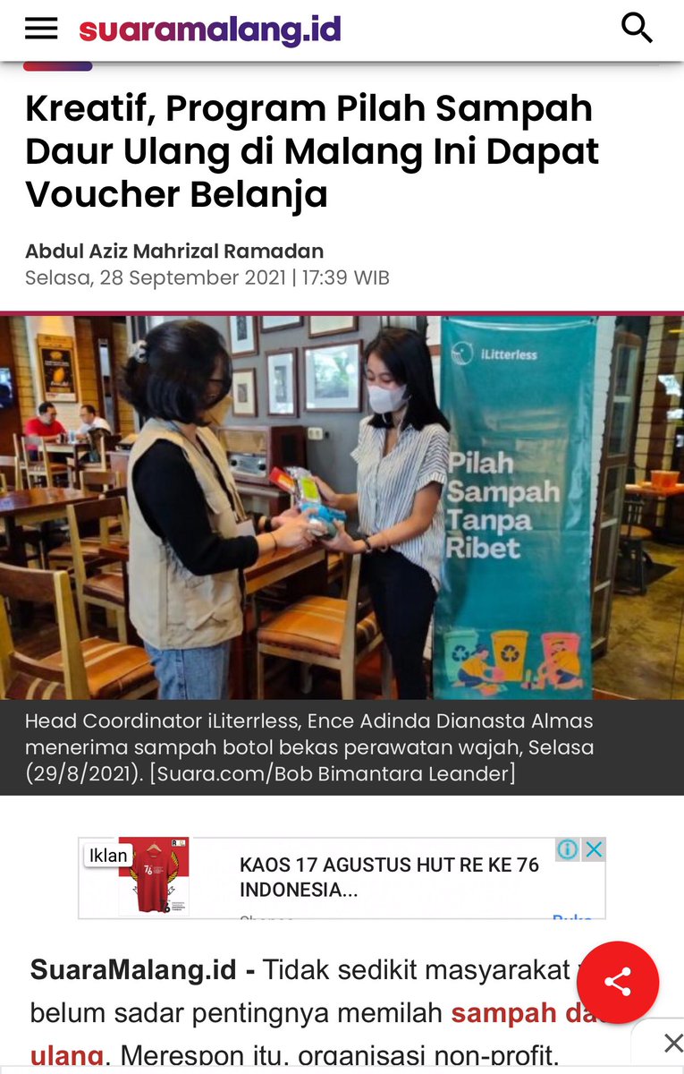 Sekali-kali posting yang bermanfaat nih. Jadi tanggal 28 September 2021 kemarin, Vosco Coffee Malang dan Fugu by Vosco Coffee dapet kesempatan  untuk ikut berpartisipasi dalam acara “Green Consumer Day”  diselenggarakan oleh iLitterless