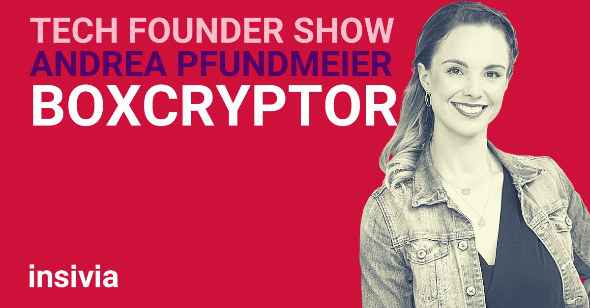 boxcryptor's tweet image. Unsere CEO und Gründerin @A_Pfund ist heute Gast der #TechFounderShow.

Um 18.30 Uhr geht die Live-Sendung los. Geguckt werden kann sie hier: youtube.com/watch?v=fTK-Se…

#TechFounder #FemaleFounder #Verschlüsselung