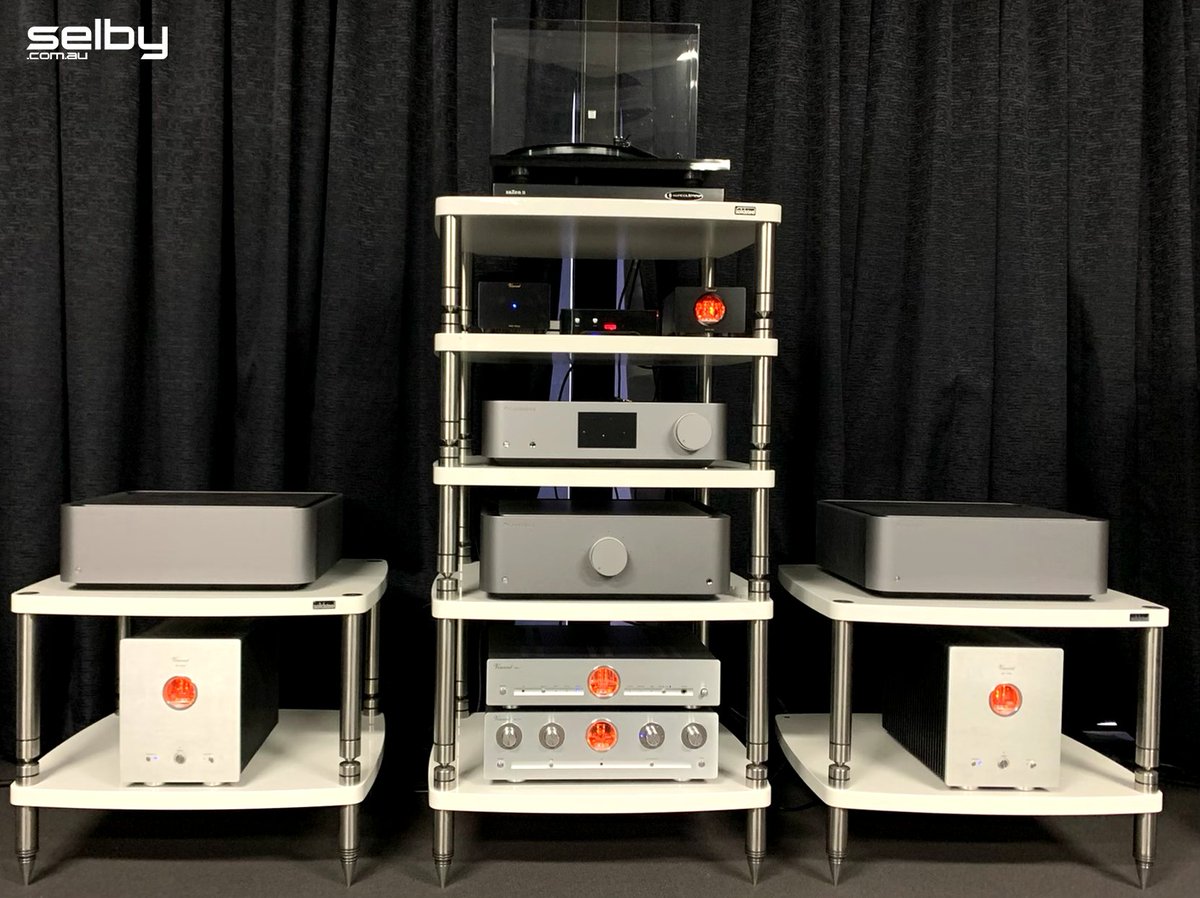 It’s two channel Tuesday at Selby Acoustics and this incredible setup is just waiting to be tested on your next visit!
We’re making use of a full Vincent system, all sitting on <a href="/Solidsteel_IT/">Solidsteel.it</a> HiFi racks!