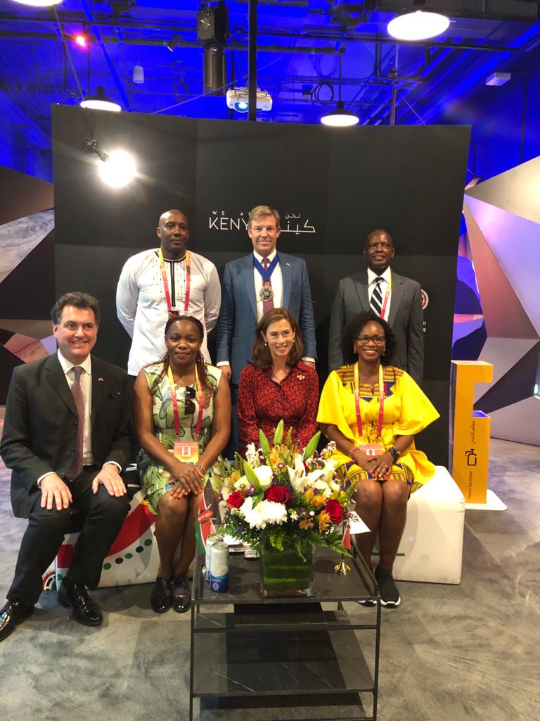 KenyaAtExpo2025's tweet photo. The #KenyaPavilion yesterday hosted the Rt Hon William Russel the 692nd Lord Mayor of the City of London. The Lord Mayor was accompanied by the Mayoress Hilary Chaplin, the incoming Lord Mayor, Vincent Keaveny among other dignitaries. 

#KaribuniKenya
#FeelTheEnergyKE https://t.co/cLT41hmYV8