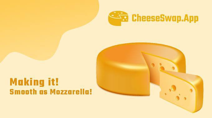 We're thrilled to announcecheeseswap.app 🎉 

🚀 #cheeseNFT $CNFT 🚀 

💸We're giving away 5 $CNFT to 5,000 participants💰

☑️Keep your eyes on- t.me/cheesemakernews 

☑️Join- t.me/cheesemakerfarm

☑️Retweet this tweet 
#cheeseNFT $CNFT #cheeseswap #bsc #NFT