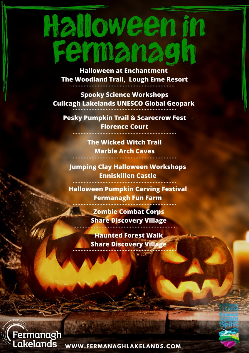 Get your spook on in #fermanagh this Halloween
<a href="/DiscoverNI/">Northern Ireland</a> #EmbraceAGiantSpirit #fermanaghlakelands #halloween