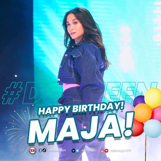 Happy Birthday to our newest Dabarkads and DC Queen MAJA SALVADOR! Stay safe and blessed.   