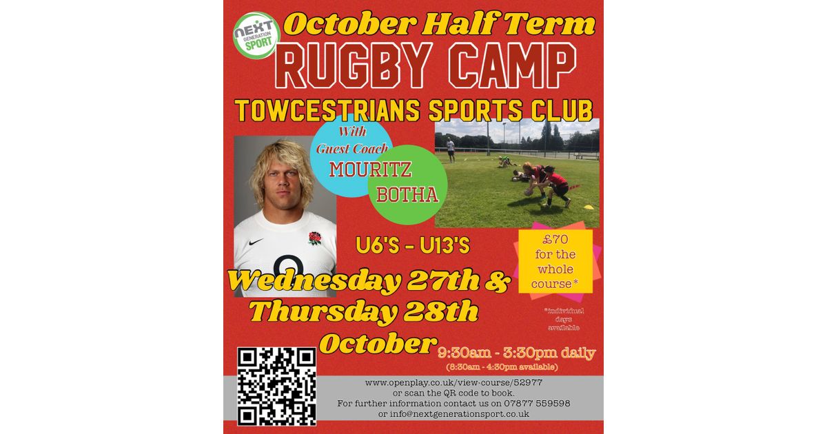 October Half Term Rugby Camp
pitchero.com/clubs/towcestr…