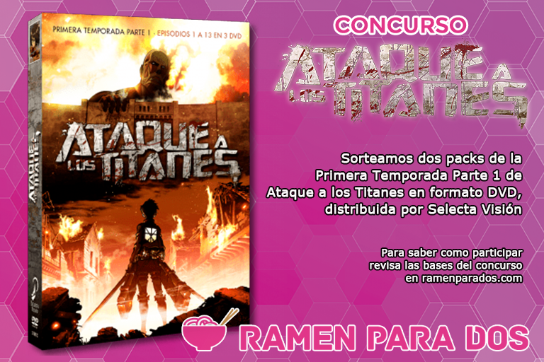 RamenParaDos's tweet photo. 🎁 ¡¡CONCURSO!! Llévate los primeros episodios de #AtaqueALosTitanes en DVD

➡️Sigue a @RamenParaDos 
🔁RT de este Tweet
💬Responde con tu personaje favorito de la serie, etiqueta a 2 amigos y a @RamenParaDos con el hastag #RP2SorteoTitanes

👉 Bases: https://t.co/EbK2LvnBKr https://t.co/a48lpdxZOd