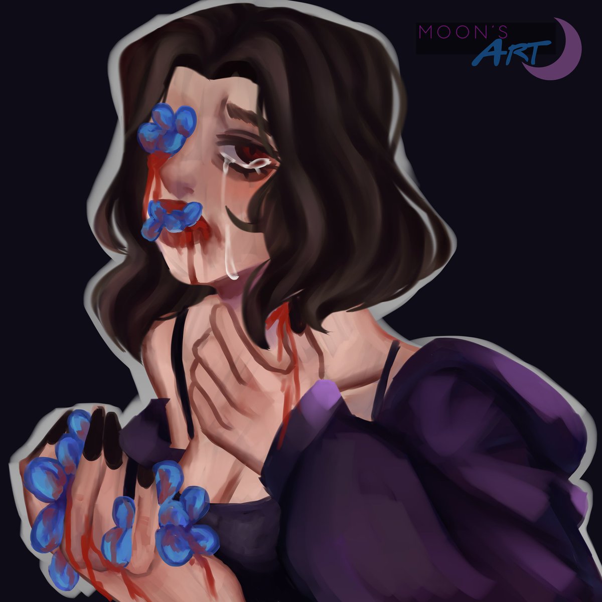 artmoonuwu's tweet photo. Hanahaki, amor no correspondido. 
.
.
#CLIPSTUDIOPAINT #art https://t.co/6FLLXLr97j