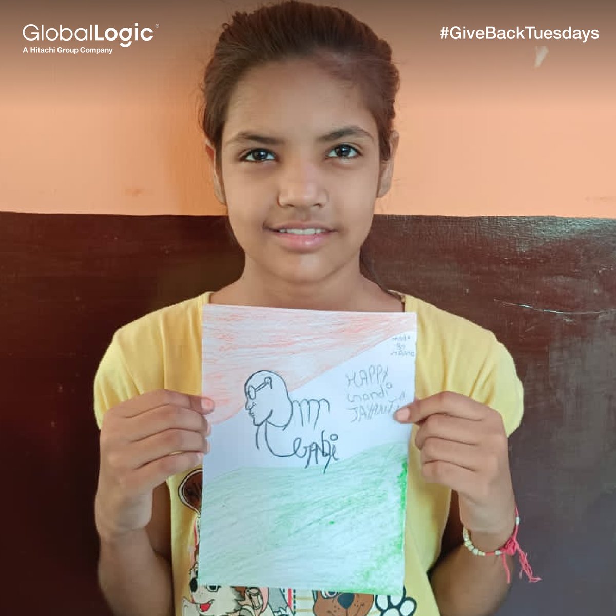 GlobalLogic_IN's tweet photo. @GlobalLogic_IN &amp; our #CSR partner schools celebrated #GandhiJayanti with all our students to mark the 152nd birth anniversary of #MahatmaGandhi . To celebrate the event, cultural programs, activities &amp; donation drives were conducted.
#GiveBackTuesdays #socialgood @AnkIndiaNGO https://t.co/r1FqoukqmL