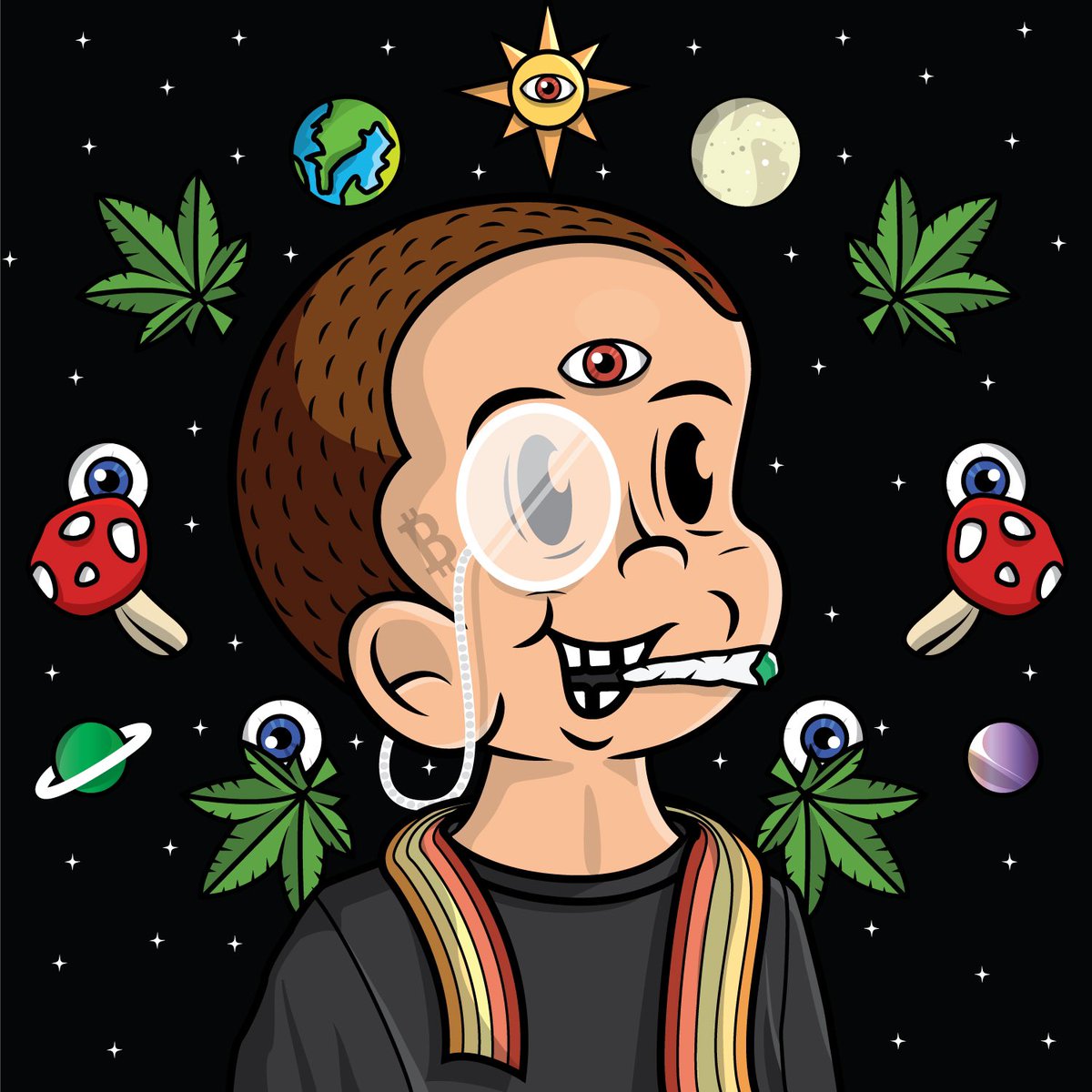 themohamz's tweet photo. 🍄☄️🪐🛸
I’m doing 50 FREE random littlehomies #PFP for my Twitter fam!🎨
Yessir, they are FREE❌💰🤑
12/50 -Trippy Space #littlehomie with that 3rd eye! 👀
Acc:@Raff_lfc
#homiesfollowhomies #nft #NFTs #nftcollector #NFTGiveaway #nftdrop
👇Comment who should be next?🧐 https://t.co/6ZdgA3qnzR