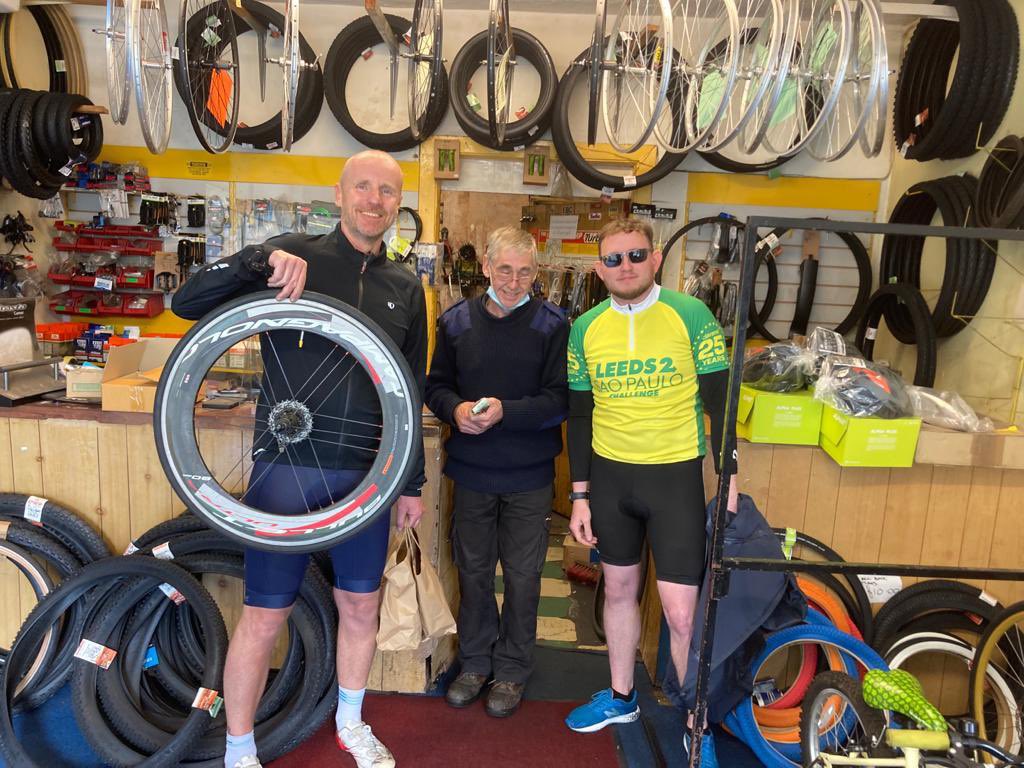 Claranet's tweet photo. 80 miles from Warrington to Ironbridge today. Tomorrow down to Gloucester promises to pack a real punch but our spirits (and bodies) are definitely not broken. We WILL soldier on!

#L2SP #Leeds2SaoPaulo #Claranet https://t.co/mlosNPAH11