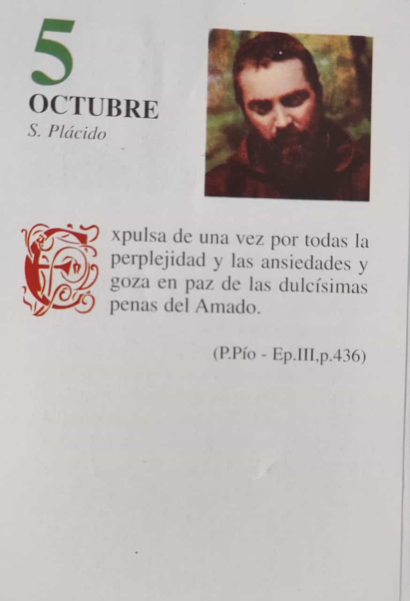 Feliz Martes 5 de Octubre! “Expulsa de una vez por todas la perplejidad y  las ansiedades y goza en paz de las dulcísimas penas del amado.”, image size:819x1200