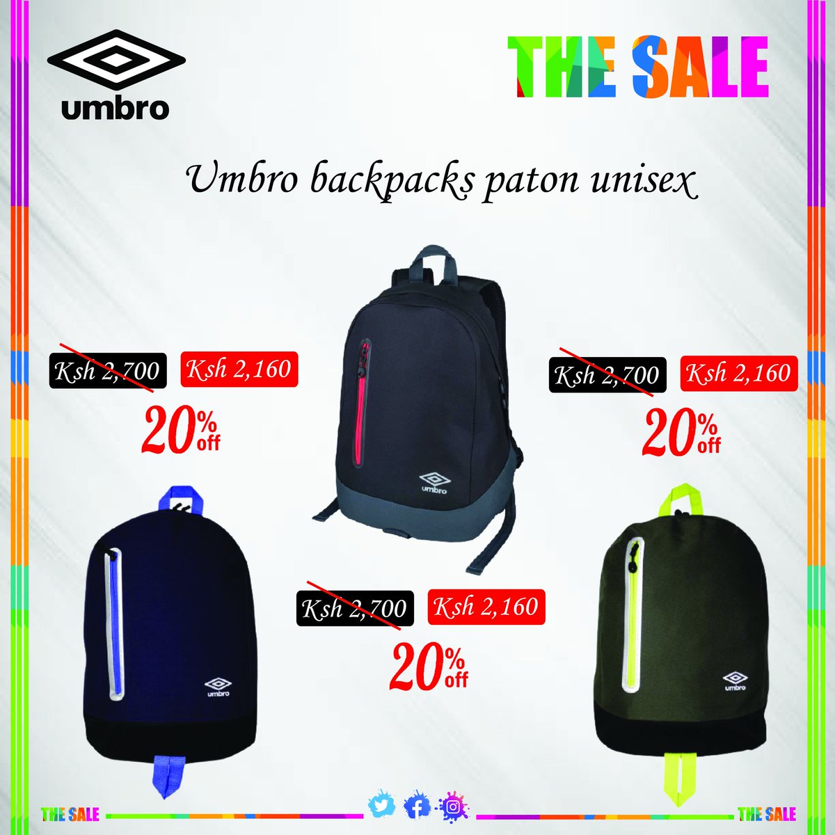 umbro paton backpack