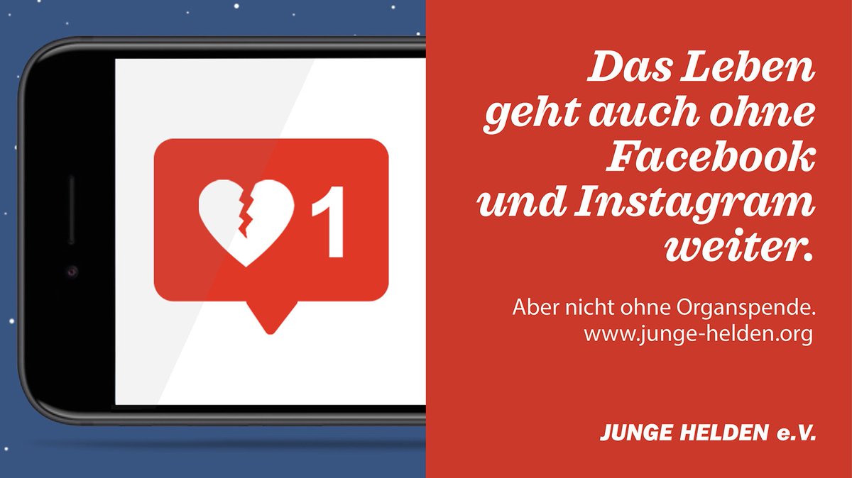 Über 9.000 Menschen warten in Deutschland auf etwas ganz anderes als auf Facebook, Instagram und WhatsApp, nämlich auf eine lebensrettende Organspende.

#FacebookDown #InstagramDown #WhatsappDown #OrganspendeDown #Organspende #OrganDonation