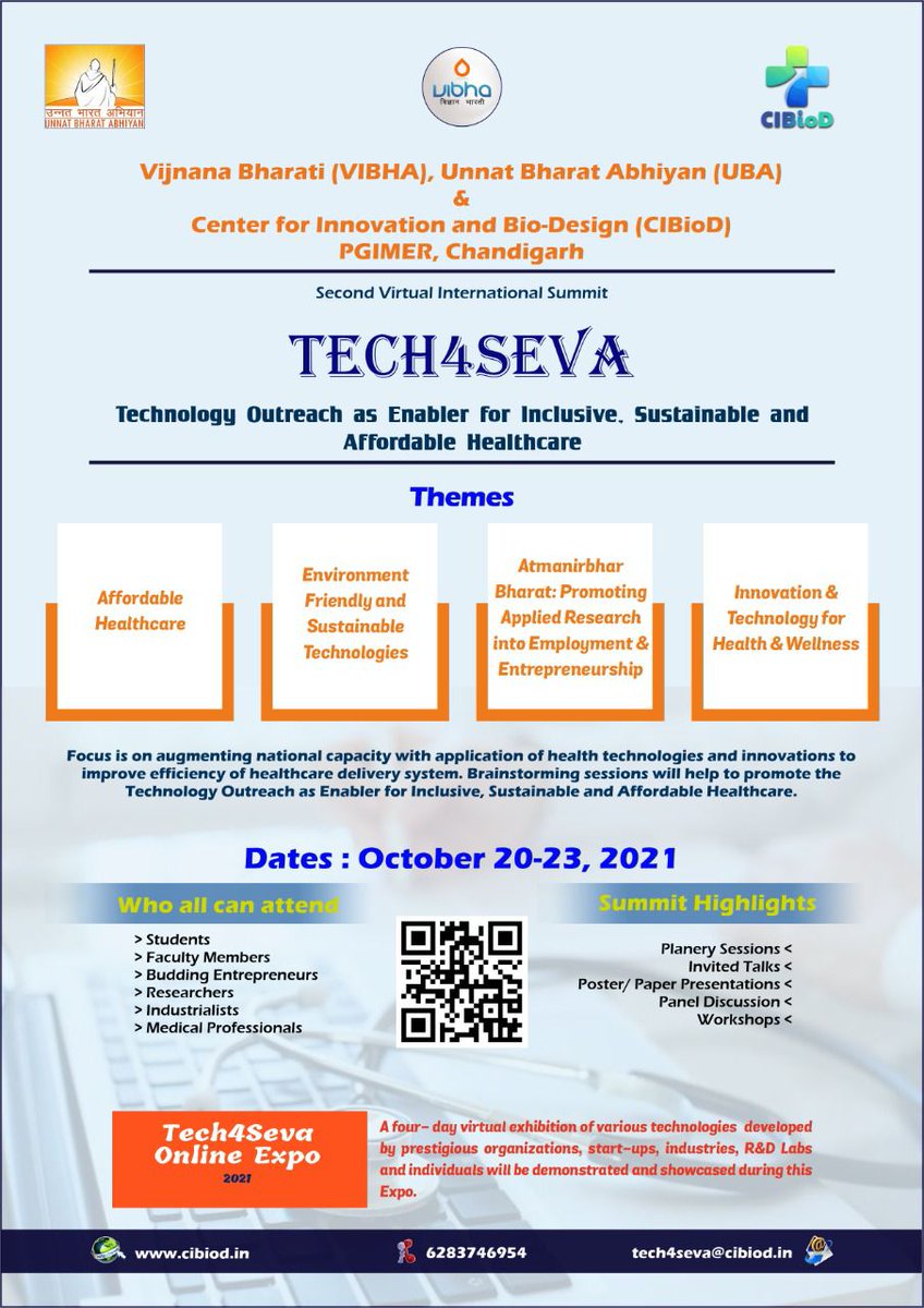 Unnatbharat_Tw's tweet photo. Register now : https://t.co/Kfj0ZIfQXy
@EduMinOfIndia @PMOIndia @PIB_India #Tech4Seva @Unnatbharat_Tw @CiBiod_ICMR @Vibha_India https://t.co/rojFrUnmiw