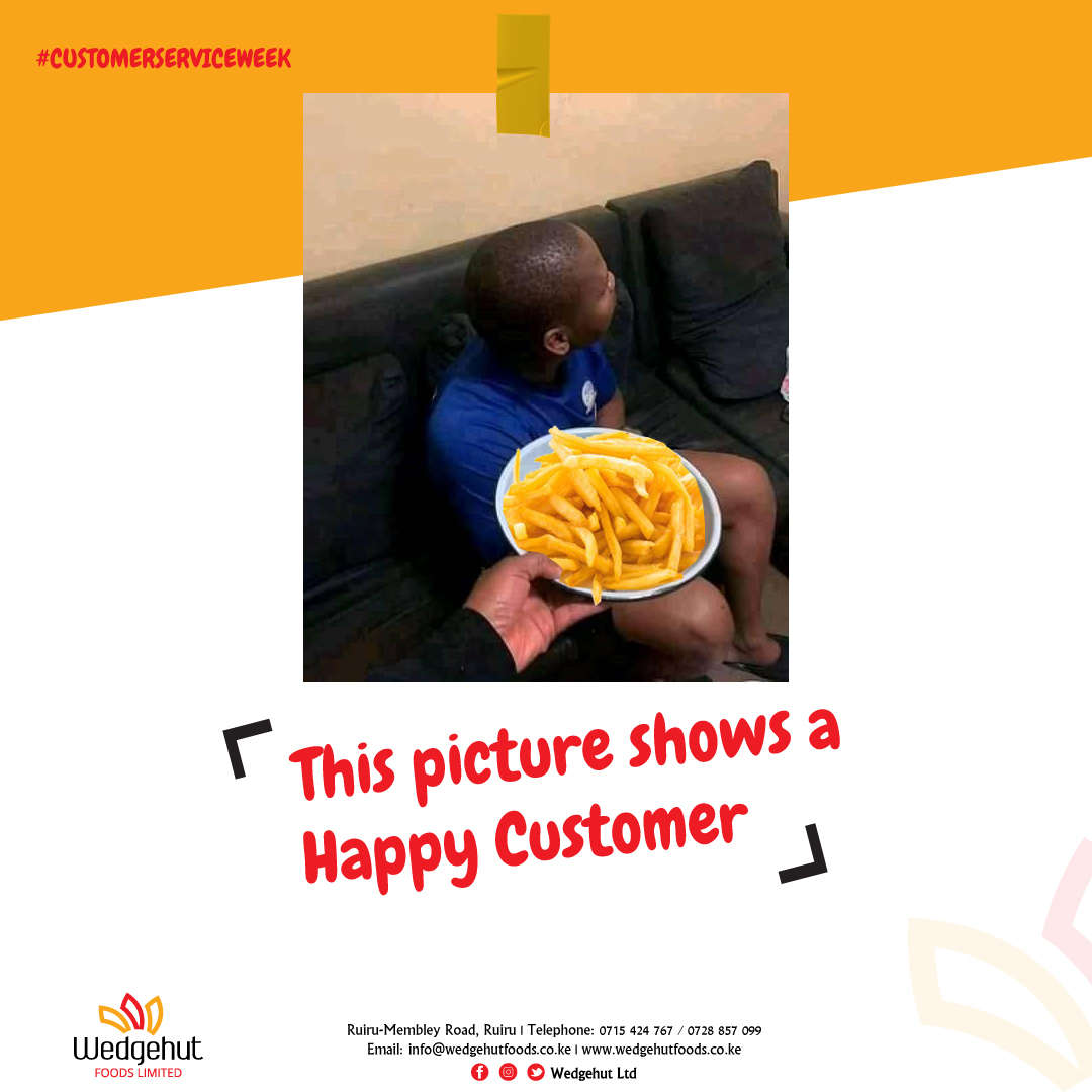 #Happycustomerserviceweek 

At Wedgehut Foods Ltd, we appreciate your support.

Thank you.
