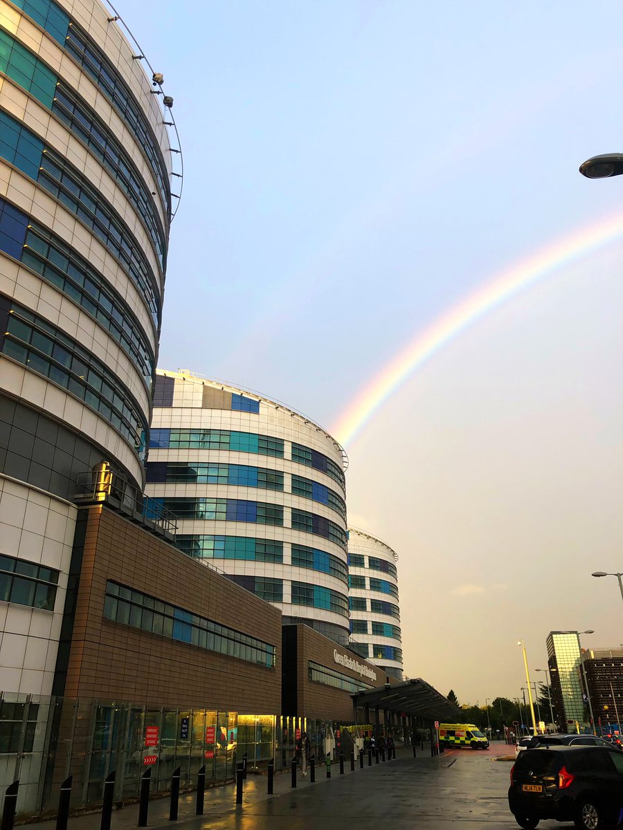 Rainbows over @qehbham @uhbtrust #nhs 🌈