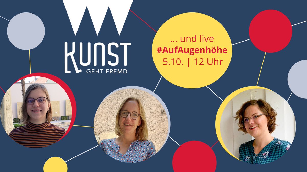Und weiter geht's zur besten Mittagspausenunterhaltung mit #KunstGehtFremd und den Volontärinnen von der #KunsthalleSchweinfurt und @iphofen #AufAugenhöhe! 
Heute um 12 Uhr drüben #InstaLive: instagram.com/museumsherz/