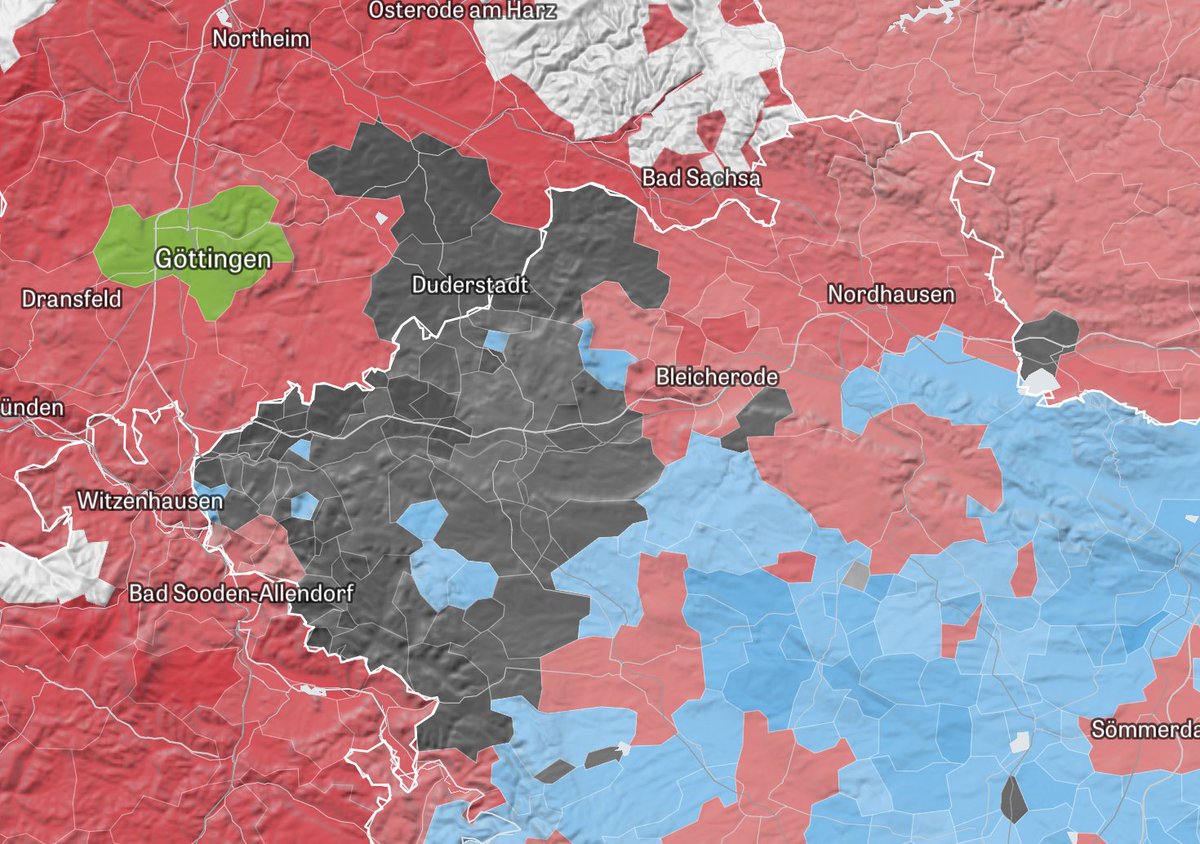 juliustroeger's tweet photo. Detaillierte Ergebnisse für alle Gemeinden gibt es normalerweise erst Monate nach der Bundestagswahl. Deshalb haben wir die Daten zusammen mit @fusionbaseHq einfach selbst gesammelt. https://t.co/dEfYHVIB3f

Die Rohdaten haben wir übrigens auch gleich mit  veröffentlicht. #ddj https://t.co/K1XFH7tTdp