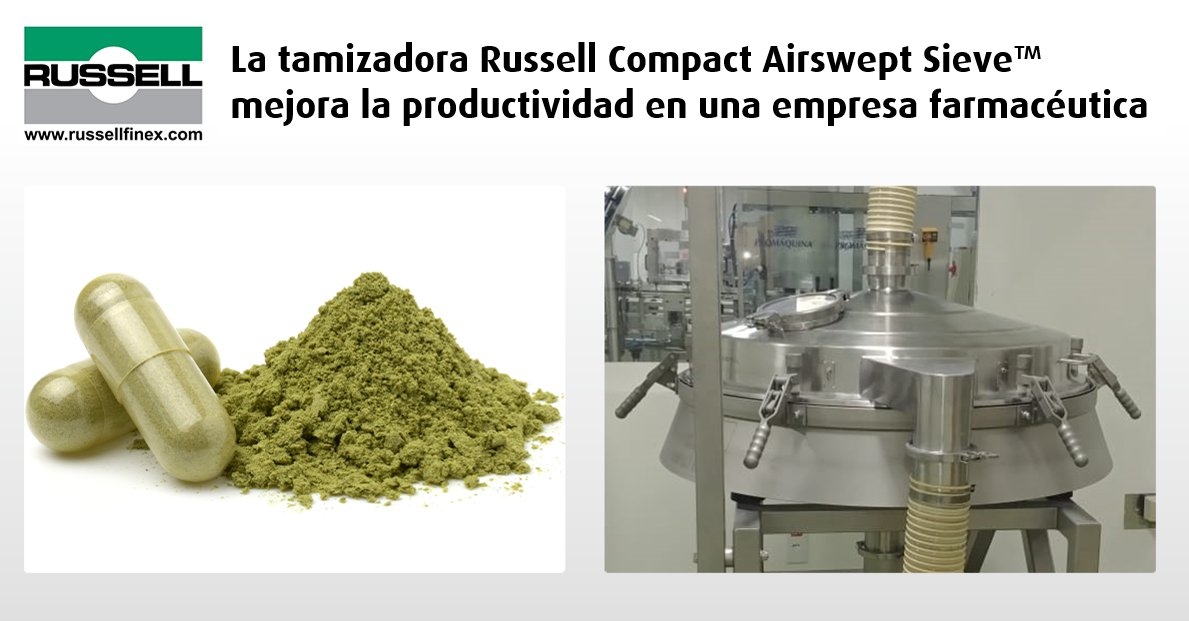 techsolids's tweet photo. ➡️-Descubra el último caso de estudio de cómo la tamizadora de @RussellFinex Compact Airswept Sieve™, ayudó a la empresa farmacéutica brasileña #Natulab a ser un 300% más productiva.
-Toda la información en: https://t.co/gfYpi1MZsR
#russellfinex #industriafarmacéutica https://t.co/lCLXhovLAK