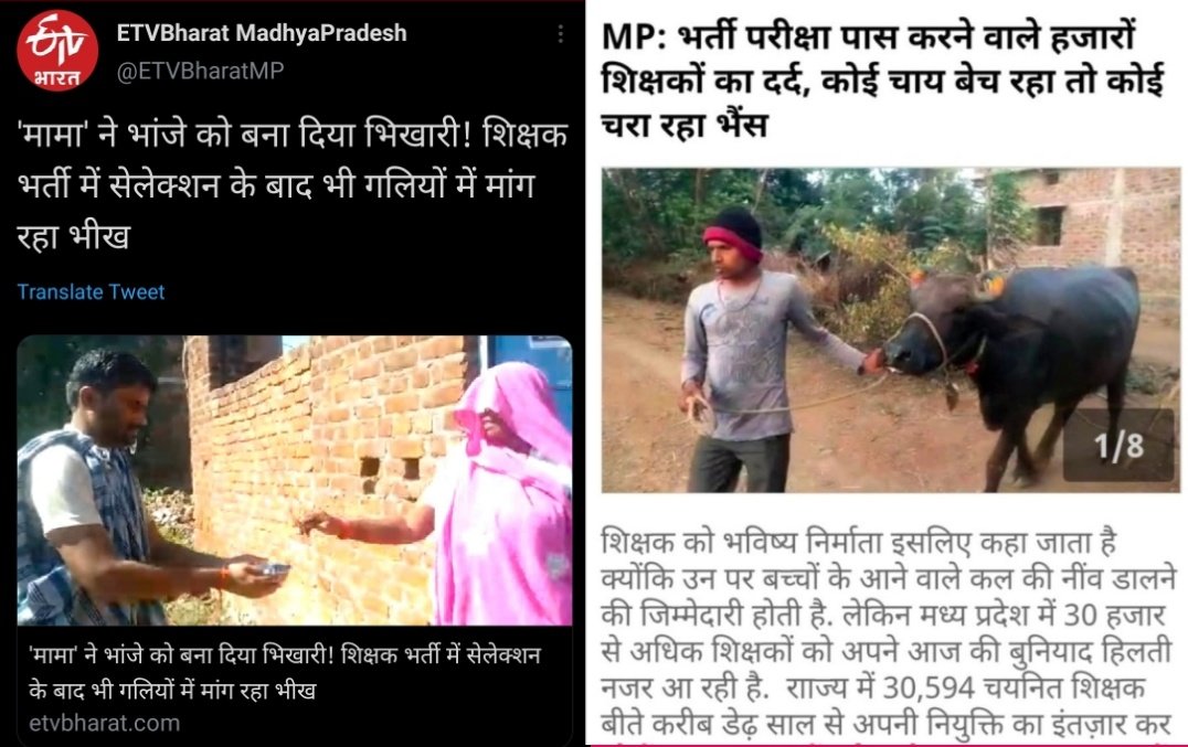 <a href="/DadaParas/">Paras Saklecha</a> #CM_Resignation_Or_MPTETjoining
तीन साल हो गए भटकते भटकते,
एक विधानसभा चुनाव,एक लोकसभा चुनाव
एक उपचुनाव अब ये दूसरा उपचुनाव
सब हो चुका है
बस चयनित शिक्षकों की नियुक्ति रोक दी इन घटिया नेताओ ने।