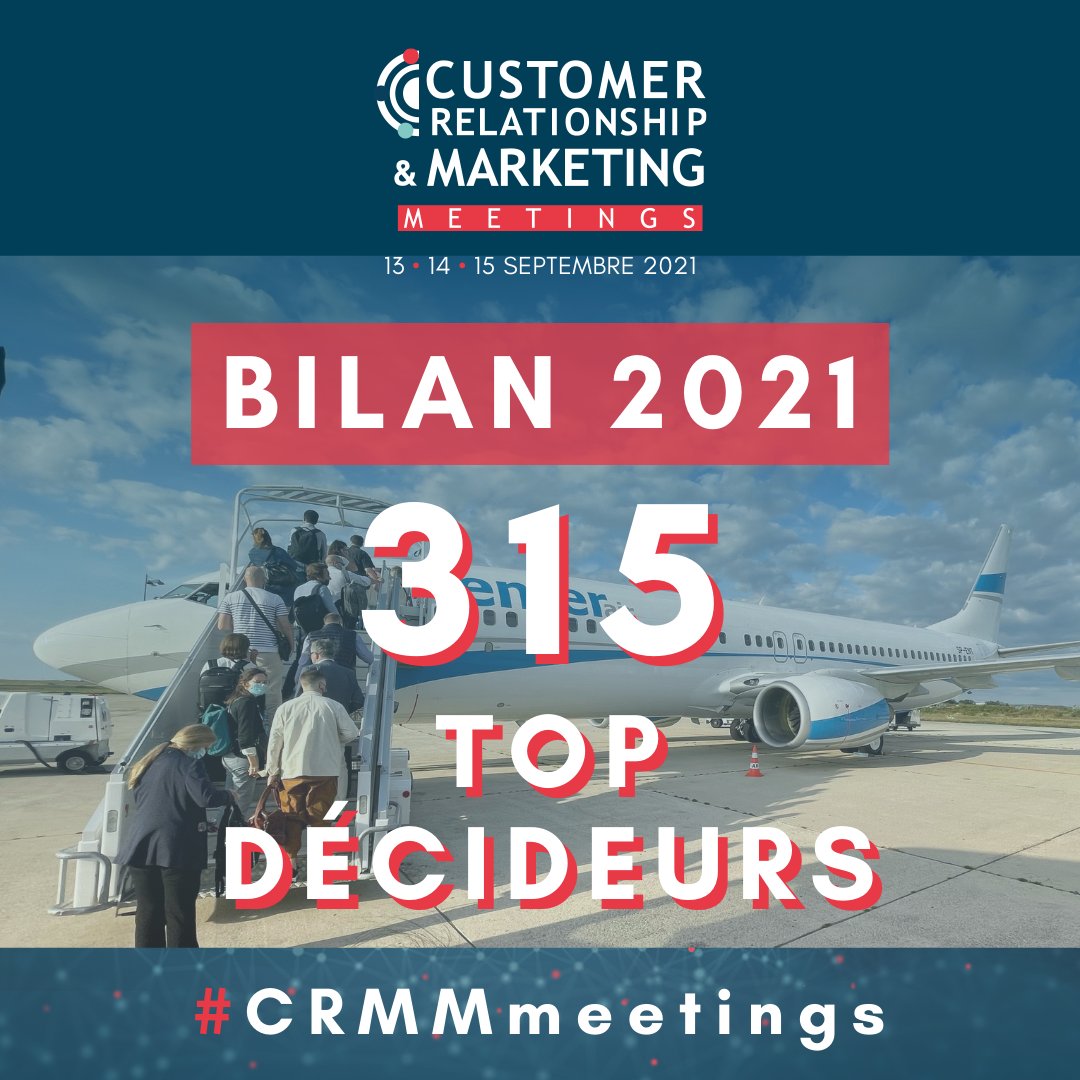 #Bilan2021 des #CRMMmeetings !
Lors de notre dernière édition, nous avons eu le plaisir de rassembler 315 Top Décideurs  de la #RelationClient et du #MarketingDigital !

Rejoignez notre prochain rendez-vous du 13 au 15 septembre 2022 → matchmaking.weyou-group.com/crm-meetings/2…

#B2B #networking