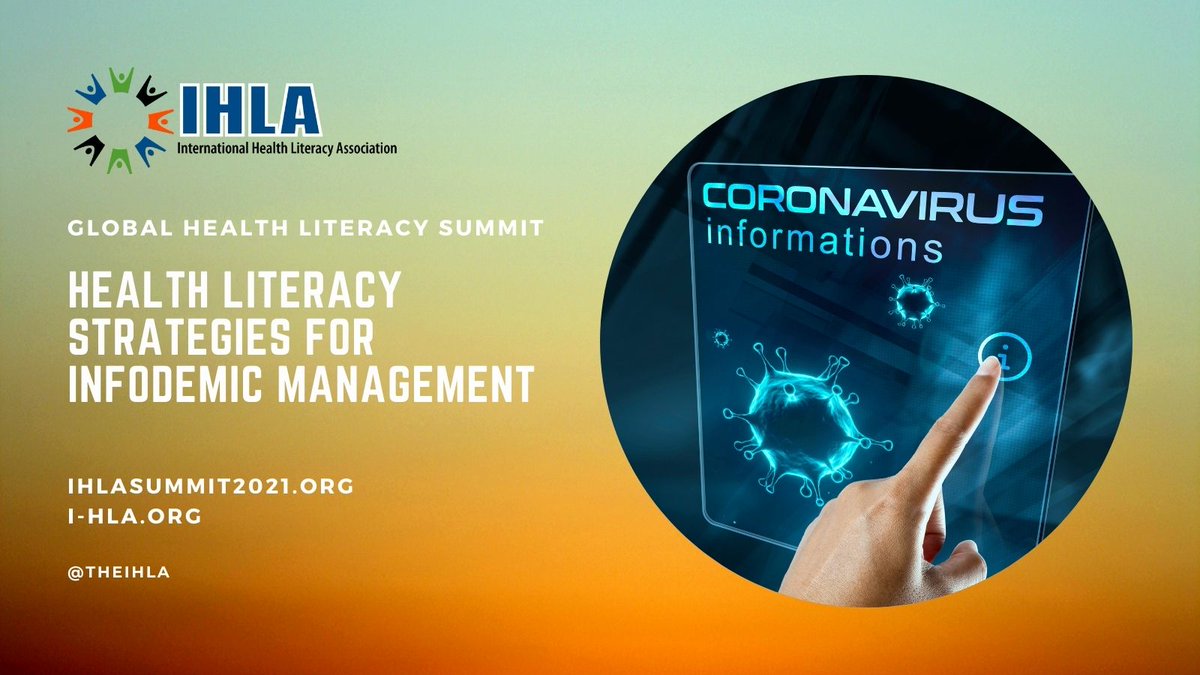 Improving health literacy is an important strategy in infodemic management. Thanks to <a href="/research2policy/">Tim Nguyen</a> @TDPurnat @orkanokan_ @KDadaczynski and others for sharing their valuable insights during the Global Health Literacy Summit #healthliteracy #ihlasummit2021 #healthliteracymonth