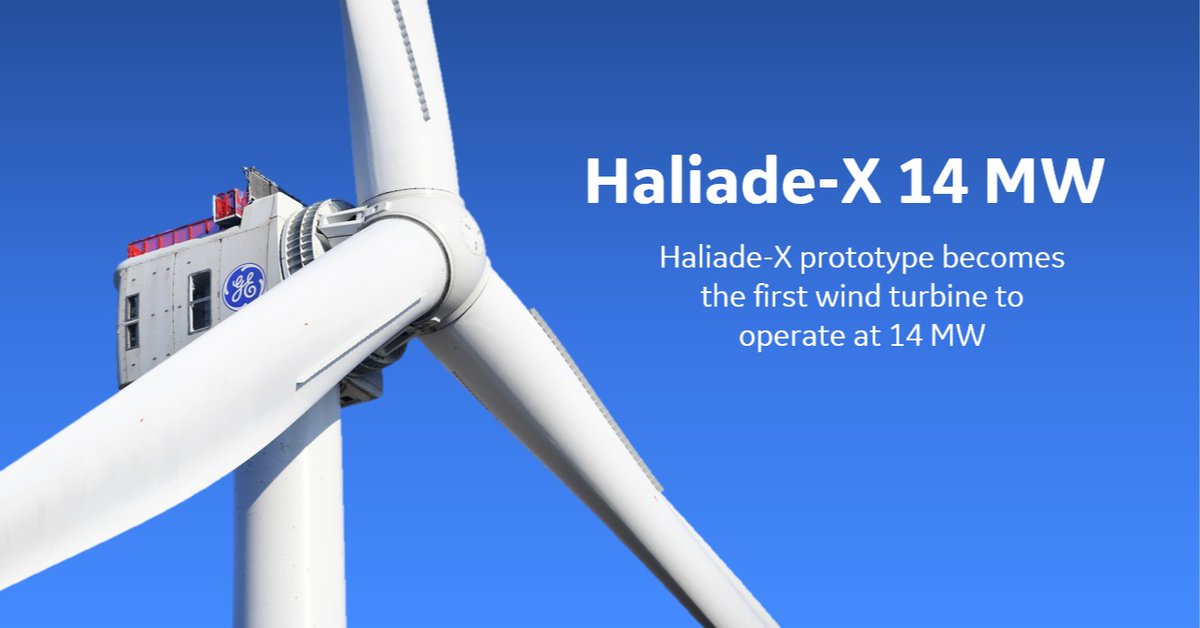 Our #HaliadeX prototype has started producing energy at its 14 MW capacity! With this new milestone, we become the first industry player to operate an #offshorewind turbine at this power output. renew.ge/3A8YmBp
#unleashinglimitlessenergy #energytransition