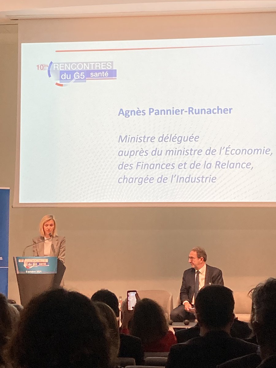 Ouverture par ⁦<a href="/AgnesRunacher/">Agnès Pannier-Runacher 🇫🇷🇪🇺</a>⁩ des 10ème Rencontres du ⁦<a href="/G5Sante/">G5 Santé</a>⁩ #rencontresG5