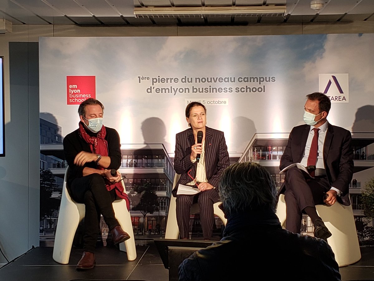 🎙️ <a href="/IsabelleHuault/">Isabelle HUAULT 🇺🇦</a>, Présidente du Directoire et DG de l'École : "Le futur campus de Gerland incarne le projet scientifique et pédagogique d’emlyon : excellence académique, hybridation des savoirs, responsabilité sociale et environnementale et internationalisation en réseau."