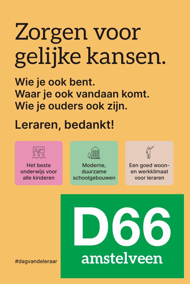 D66Amstelveen's tweet photo. Leraren. Ze staan aan de basis van een vrije samenleving. Ze helpen ons onze talenten te ontwikkelen en zelfvertrouwen te kweken. Ze stomen ons klaar  voor een kansrijk leven. Leraren, bedankt! @DagvandeLeraar https://t.co/Zzb3h4ovss