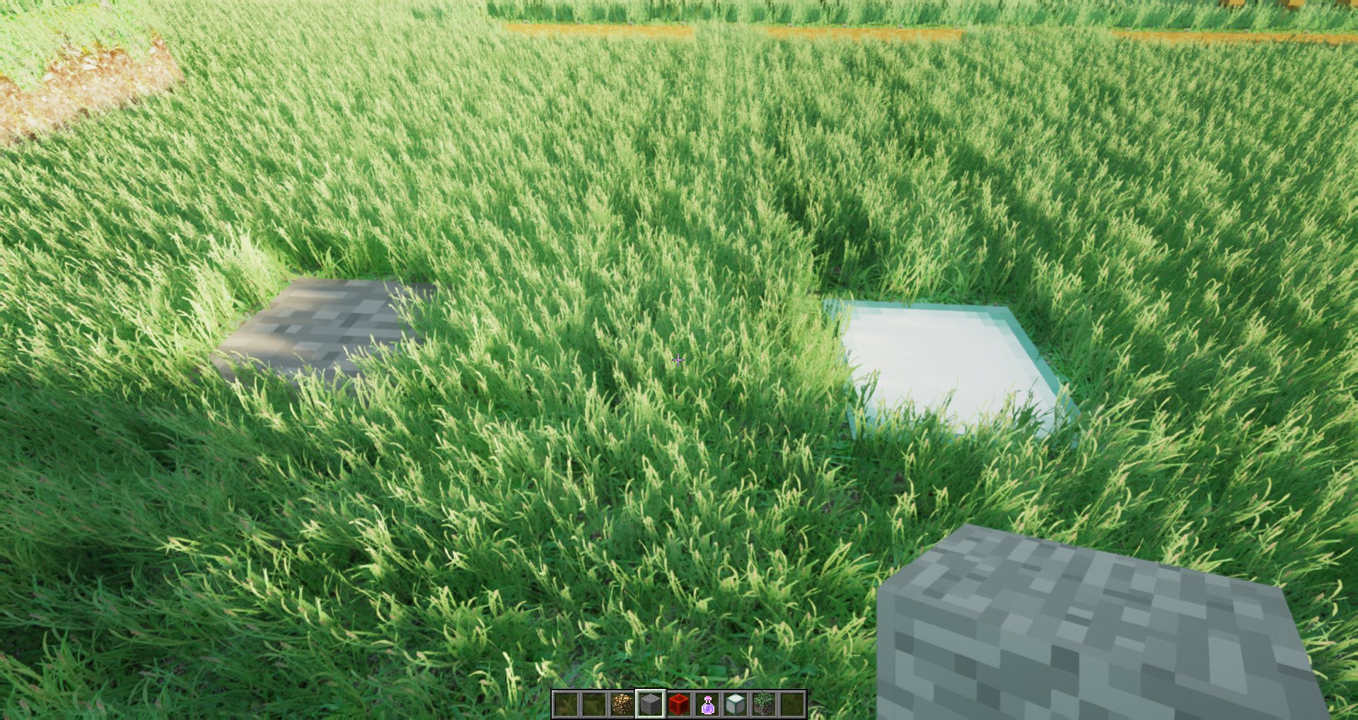 Un jugador hizo un mod con hierba hiperrealista para Minecraft