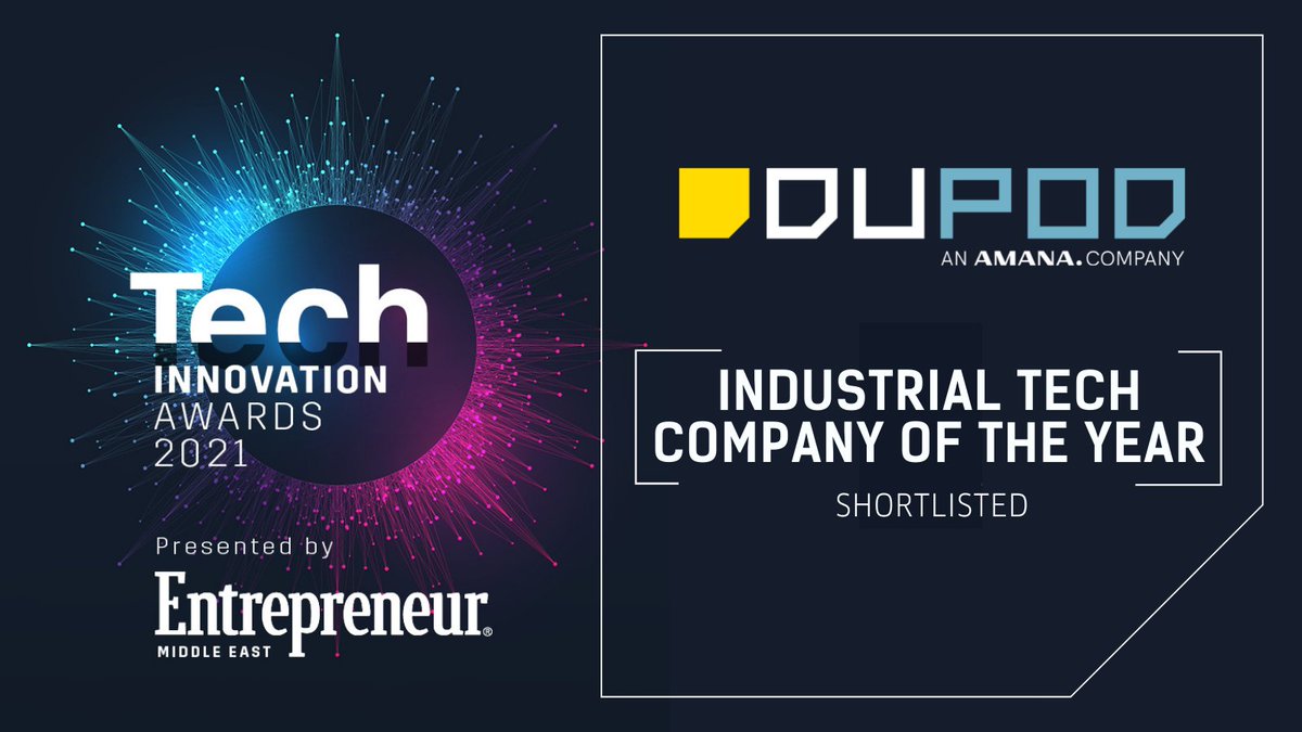 dupodmodular's tweet photo. We're excited to be shortlisted for 'Industrial Tech Company of the Year' at Tech Innovation Awards 2021, presented by @EntMagazineME!
#AMANA #DuPod #DuBox #ModularConstruction #OffsiteConstruction #Construction #ConstructionTechnology #Awards #EntMEAwards #Innovation https://t.co/9qoUdb9uFM