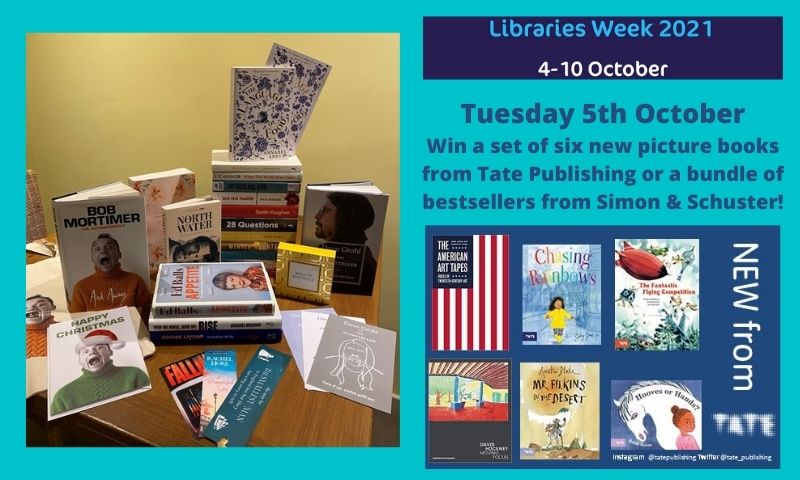 Today you can win a set of gorgeous picture books from @Tate_Publishing including @QuentinBlakeHQ and a bundle of bestsellers from @simonschusterUK including @foofighters' Dave Grohl. Log in to the A&H website before 4pm for your chance to win! #librariesweek #librariesweek2021