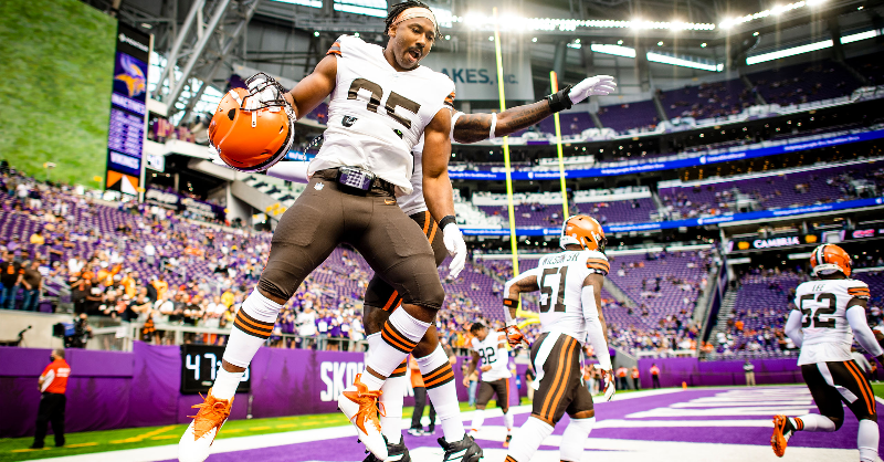 Browns's tweet photo. The #Browns currently rank 2nd in the NFL in total defense.
