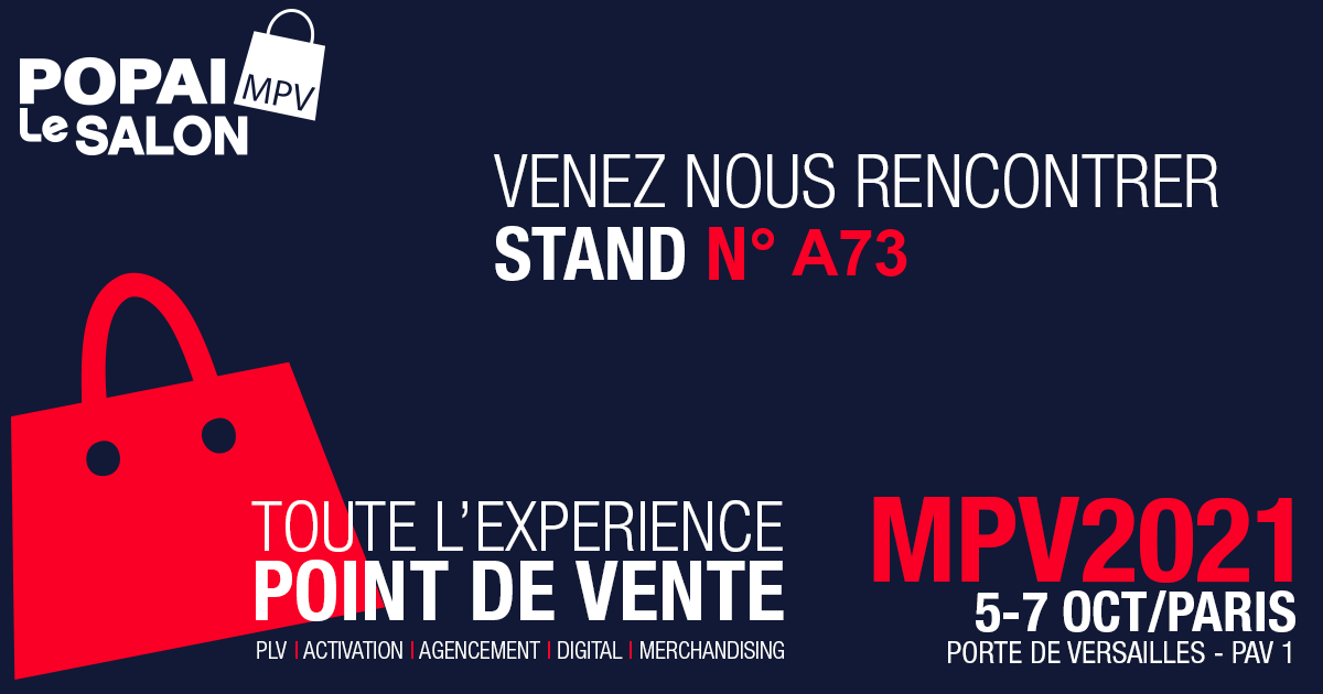 PiivoSoftware's tweet photo. PiiVO est au salon @MPV_POPAI jusqu'à jeudi ! Retrouvez-nous au stand A73, on va vous en mettre plein la vue avec des démos concrètes de #PiiVO #POSter #Instore #Publishing ! https://t.co/F7gZ7bMedG